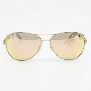 B 3080 1235/7J Burberry Matte Gold/ Pink Aviator Sunglasses